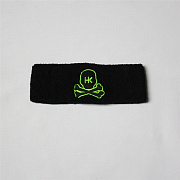 Повязка HK Army skull sweatband black/neon