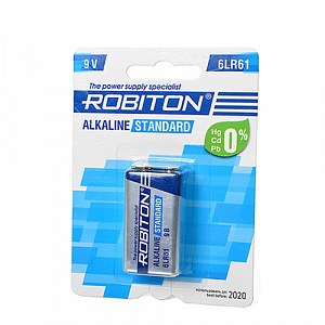 Батарея Robiton Standard 6LR61 9V BL1 (1шт)