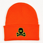 Шапка HK Skull Beanies Orange/Biack