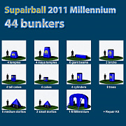 2013 Millennium Tournament Series field 46 bunkers