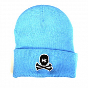 Шапка HK Skull Beanies Sky Blue/Black