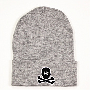 Шапка HK Army Skull Beanie grey/black