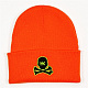 Шапка HK Skull Beanies Orange/Biack