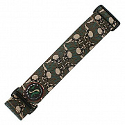 KM Strap 7inch Skulls Green