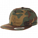 Кепка бейсболка FlexFit 6245 CM  CAMO FLAT BRIM